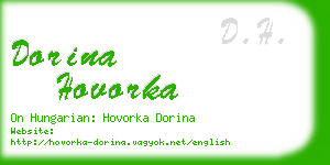 dorina hovorka business card